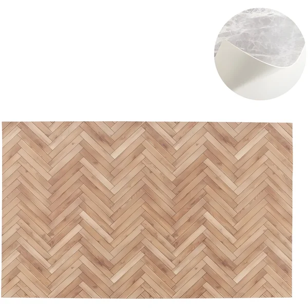Alfombra cocina de 75 x 45 cm vinílica efecto parquet
