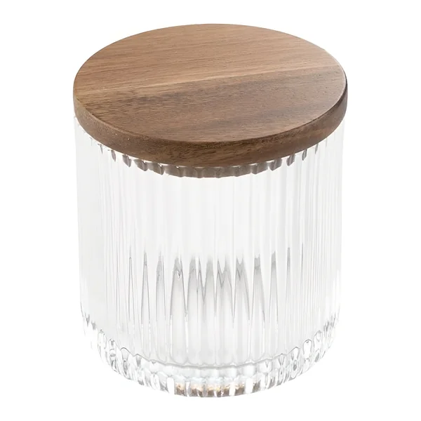 Algodonera para bastoncillos o algodón con tapa de madera