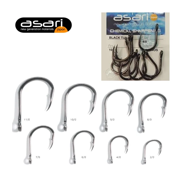 Anzuelo Asari Black Tuna Con Anilla