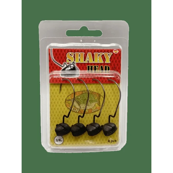 Anzuelos AGR Shaky Head Negro Mate 3/0