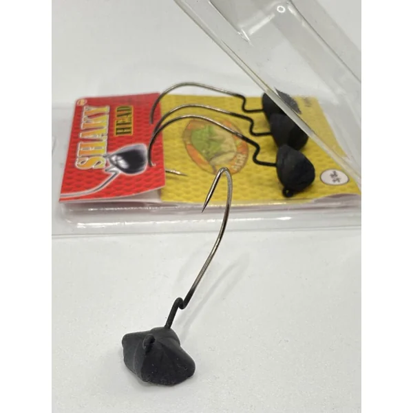 Anzuelos AGR Shaky Head Negro Mate 3/0 - Imagen 2