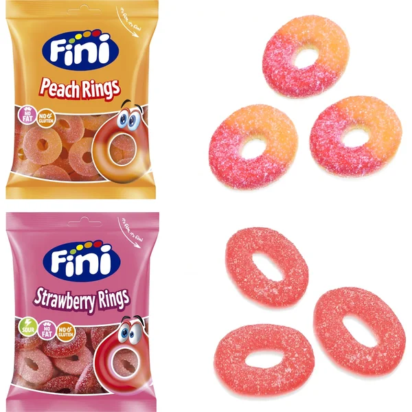 Aros con azúcar - Fini - 90 gr