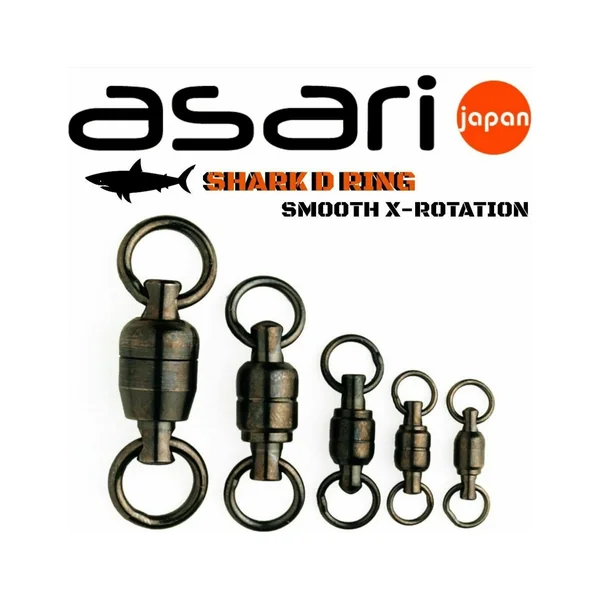 Asari Smooth X-Rotation Shark D-Ring