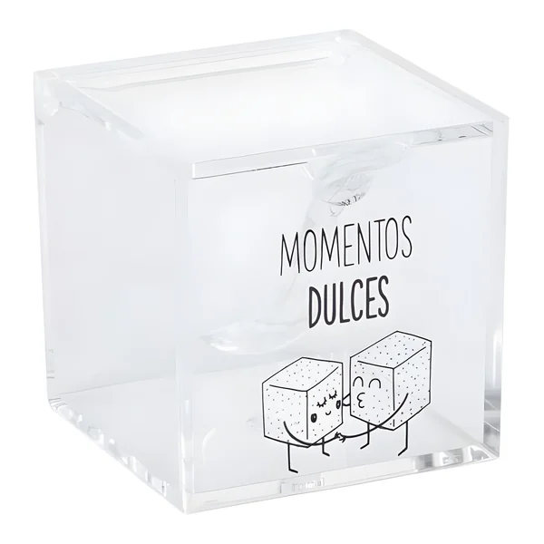 Azucarero transparente Momentos dulces