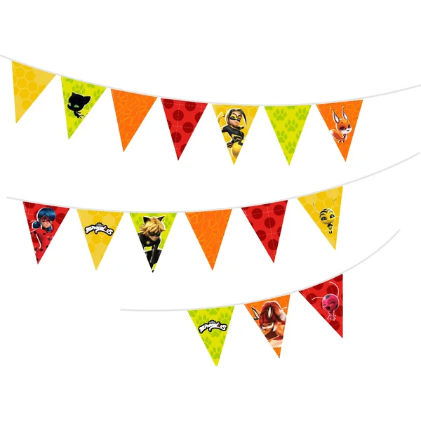 Banderines de Ladybug de 2 m