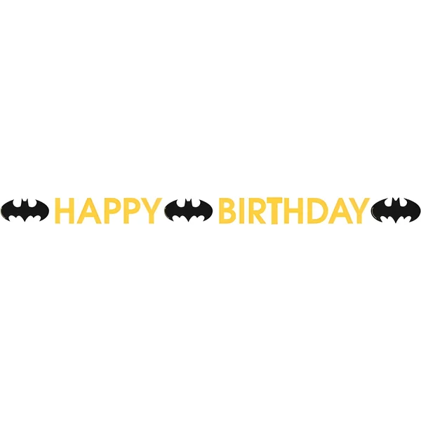 Banderín de Happy Birthday de Batman de 1,80 m