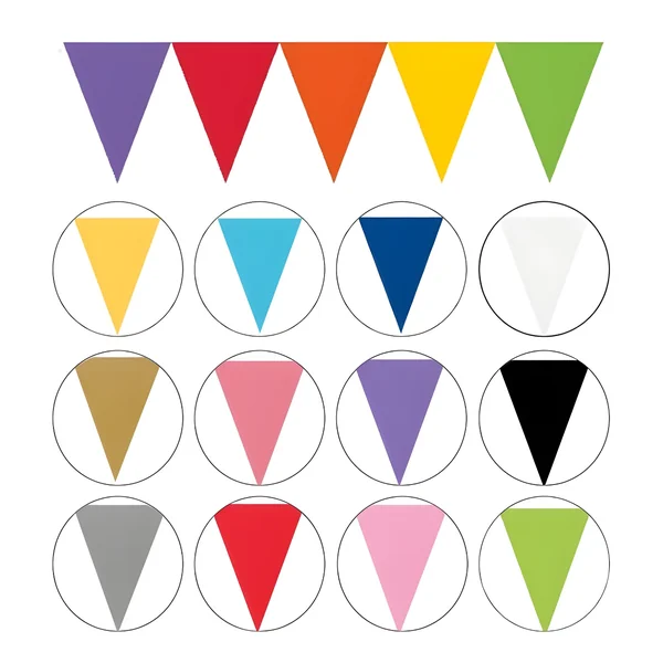Banderín de triángulos de 4,50 m