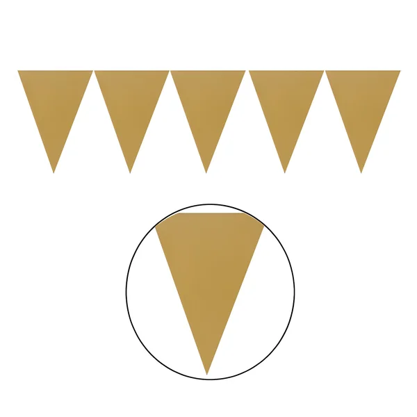 Banderín de triángulos de 4,50 m - Imagen 3