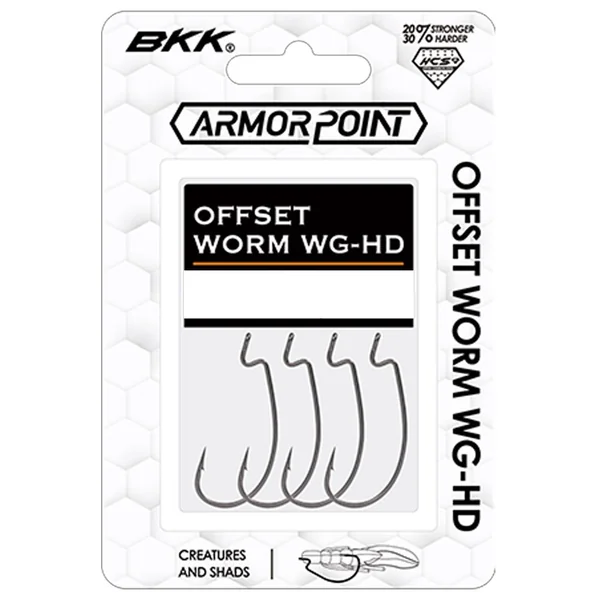 BKK Offset Worm WG-HD Anzuelo 3/0 ( 5 pzas.)