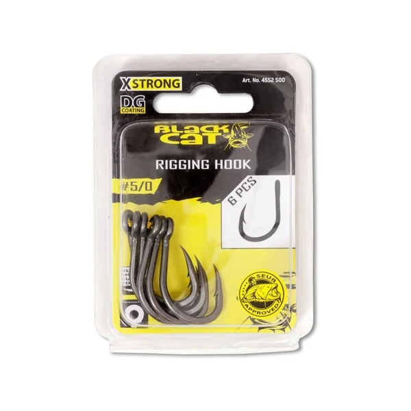 BLACK CAT ANZUELO RIGGING HOOK DG COATING - Imagen 2