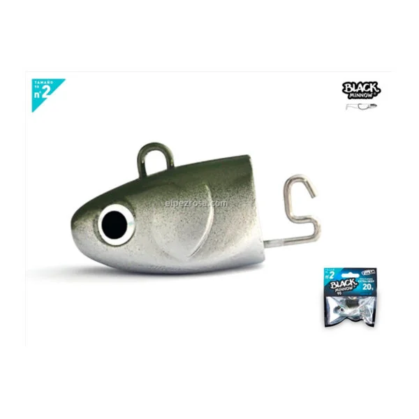 BLACK MINNOW 90 - 2 SEARCH JIG HEAD 8GR KAKI