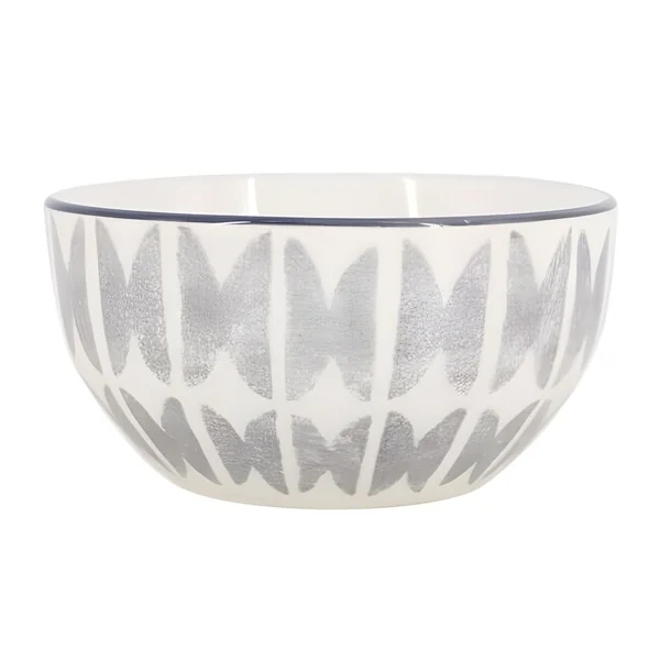 Bol de 14 cm estampado gris