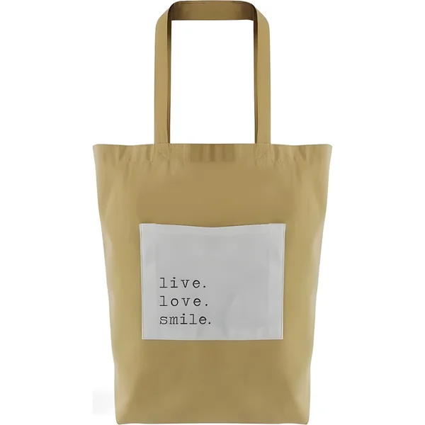 Bolsa de tela con bolsillo - 1 unidad