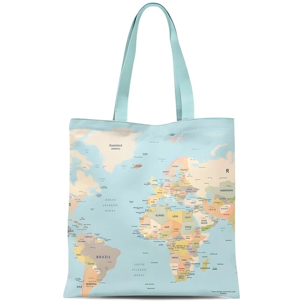 Bolsa de tela Mapa