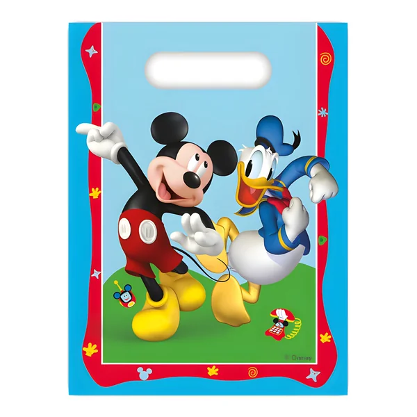 Bolsas de Mickey Mouse azul - 6 unidades