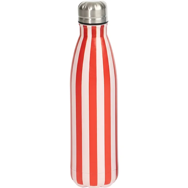 Botella de 0,5 L a rayas rojas y blancas