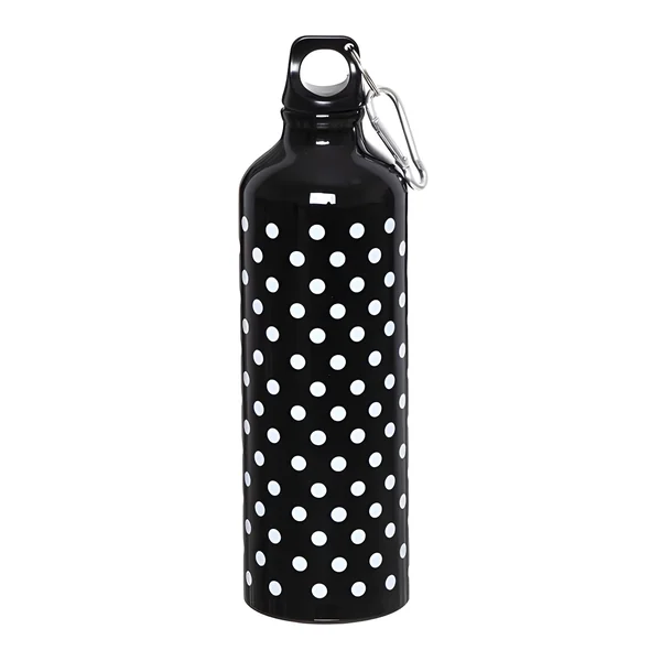 Botella de 0,60 L Negra con topos