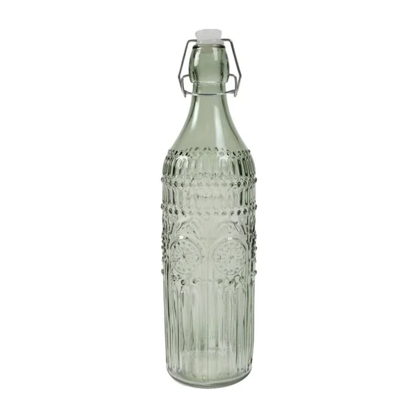 Botella de 1 L con grabado verde agua