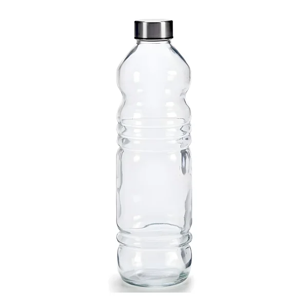 Botella de 1 L de cristal con tapón