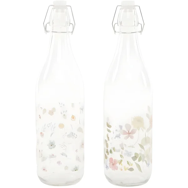 Botella de 1 L de flores - 1 unidad
