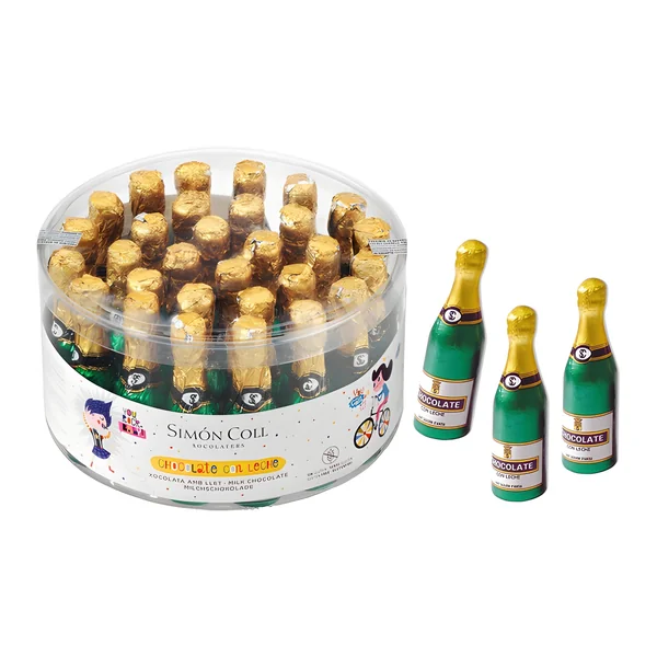 Botella de chocolate de 9 cm - Simón Coll - 30 unidades