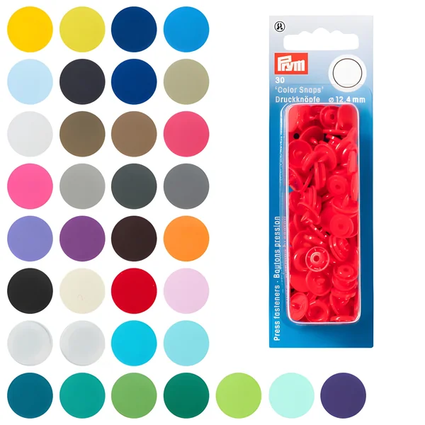 Broches a presión de 1,24 cm de plástico - Prym - 30 pares