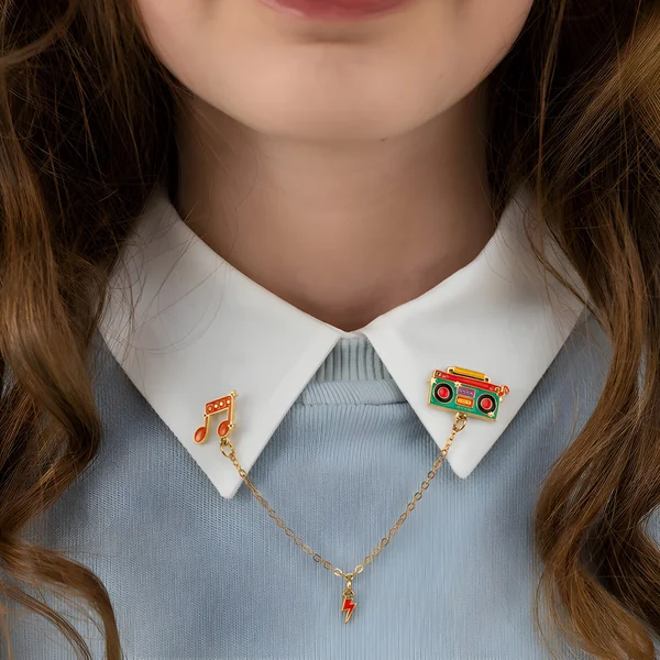 Cadena para cuello de camisa de música