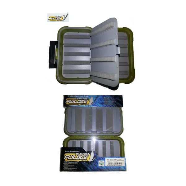 Caja De Mosca Estanca Manitoba Flylock Triple Slit Foam