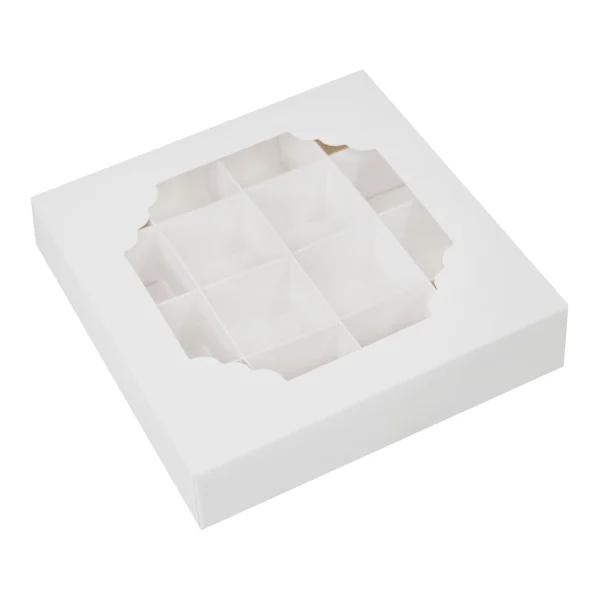 Caja para 16 trufas con ventana - 5 unidades