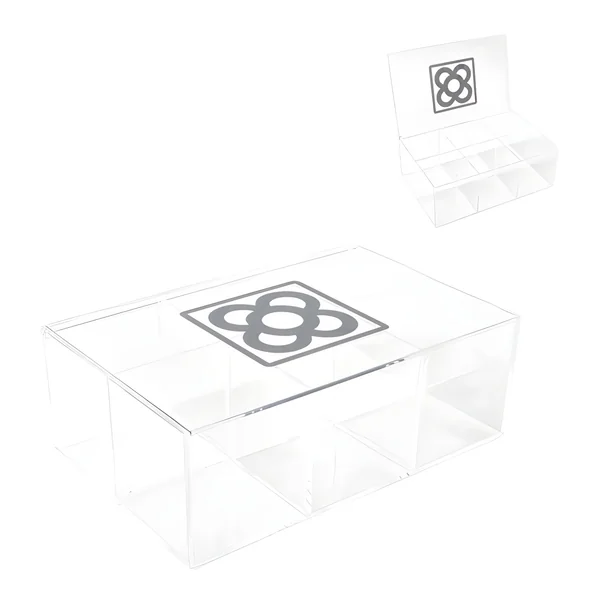 Caja para té Panot transparente - 6 compartimentos