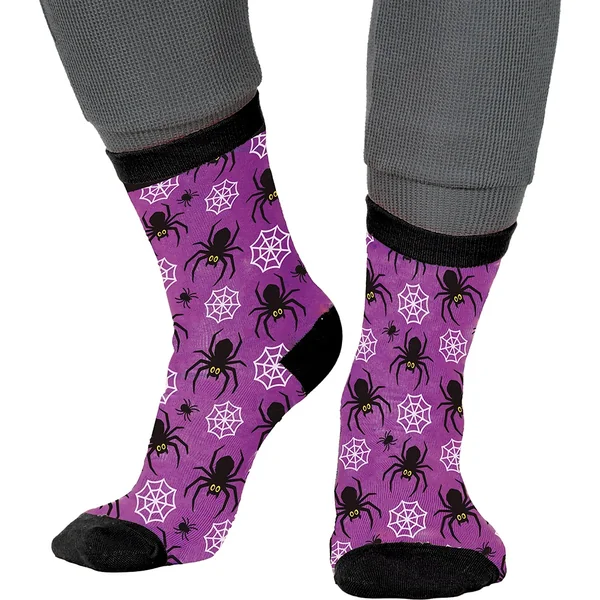 Calcetines de arañas lilas - 1 par - Imagen 2