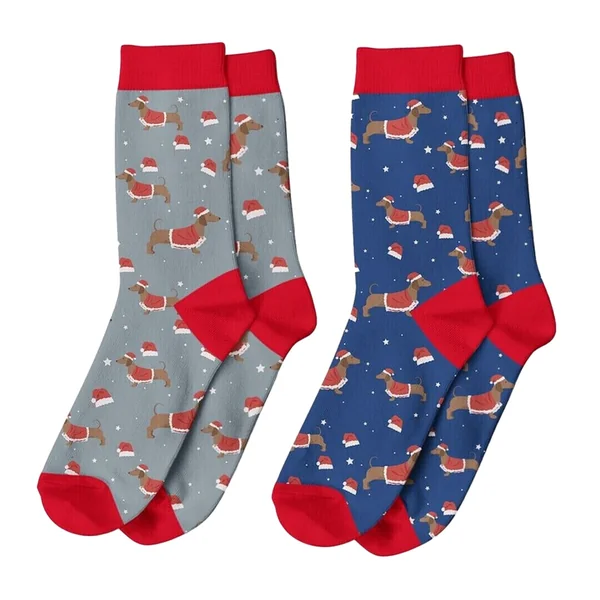 Calcetines de perro navideño - 1 par