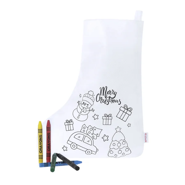 Calcetín de Navidad para colorear