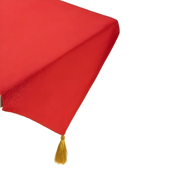 Camino de mesa de 50 cm rojo Lurex - 1,50 m