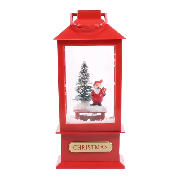 Candel navideño con música y luz de 23 x 9 cm