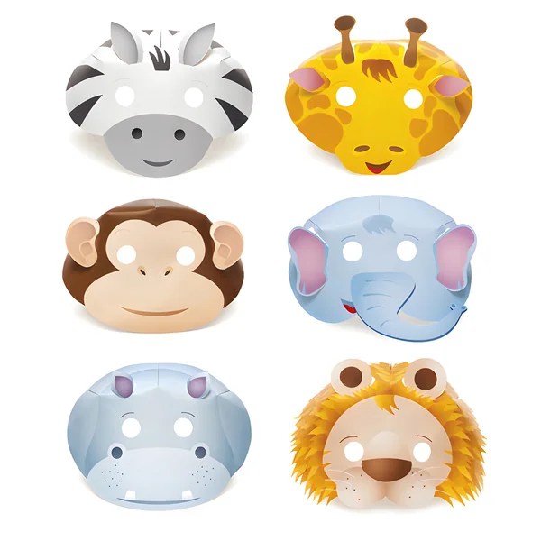 Caretas de animales - 6 unidades