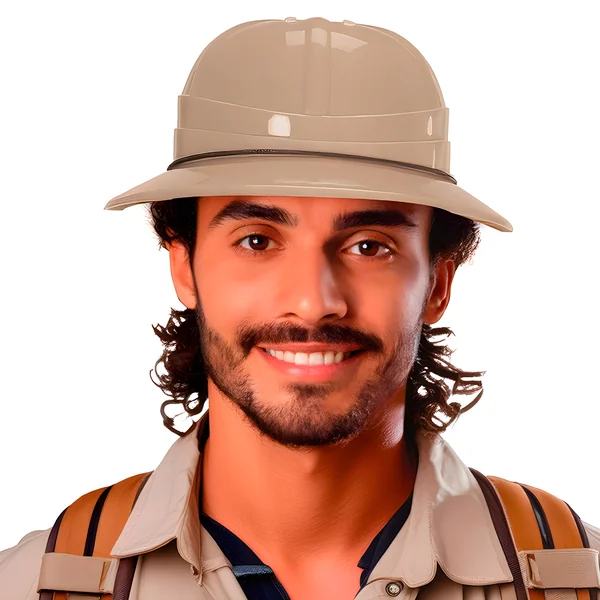 Casco de explorador beige