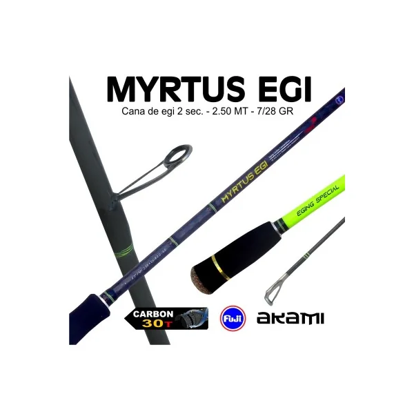 Caña Akami Myrtus Egi 2.55m 10-38gr