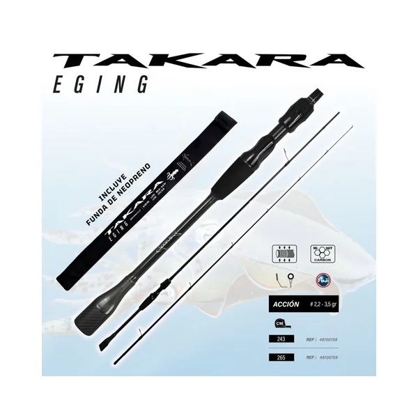 Caña Turkana Sparus Takara Eging 2.43m 2.2-3.5