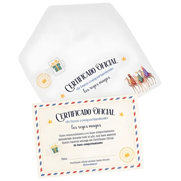 Certificado de buen comportamiento de Reyes Magos