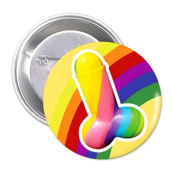 Chapa arcoiris con pene