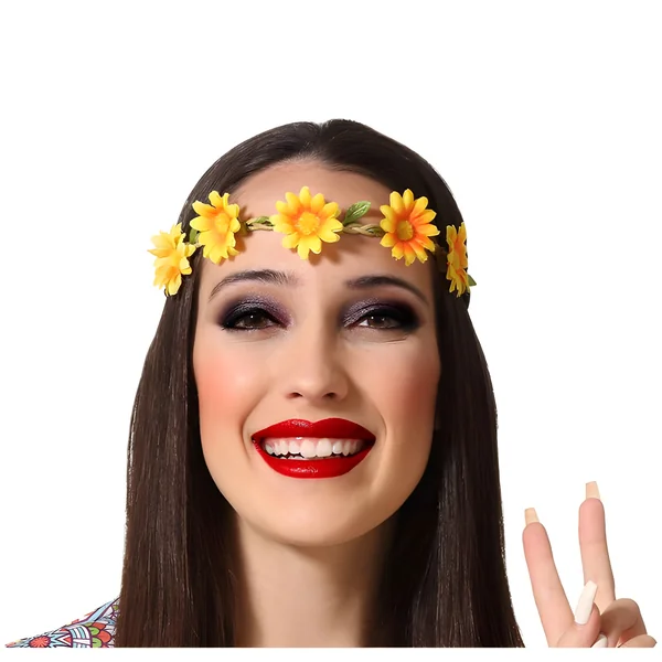 Cinta de flores amarillas