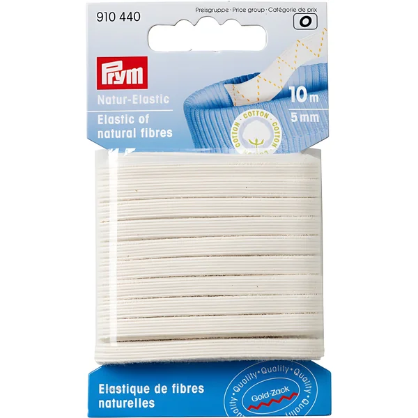 Cinta elástica de 0,5 cm de material natural - Prym - 10 m