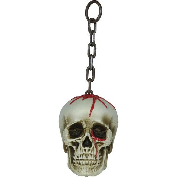 Colgante de calavera sangrienta con cadena de 40 cm