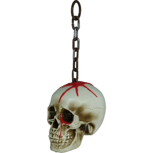 Colgante de calavera sangrienta con cadena de 40 cm - Imagen 2