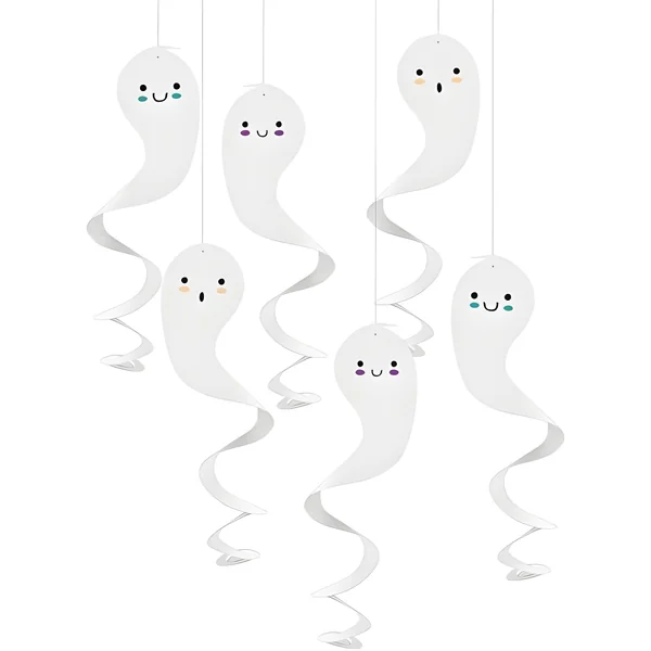 Colgantes de fantasmas de 70 cm - 6 unidades