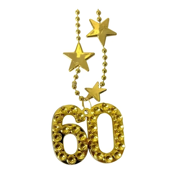 Collar dorado con estrellas y número - Imagen 5