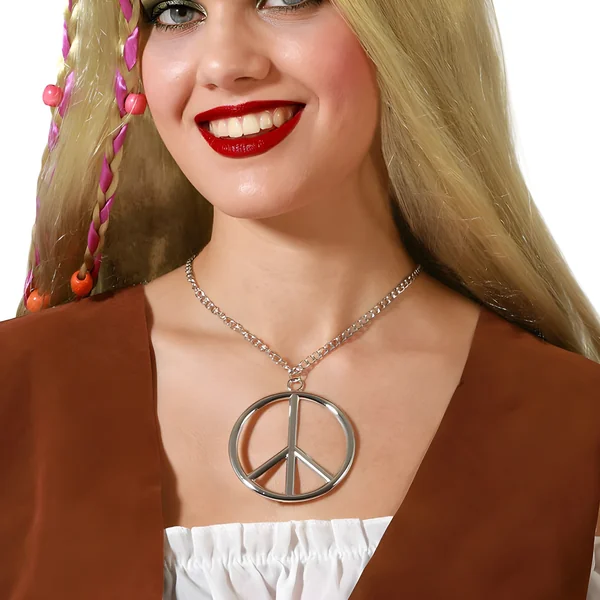 Collar hippie plateado