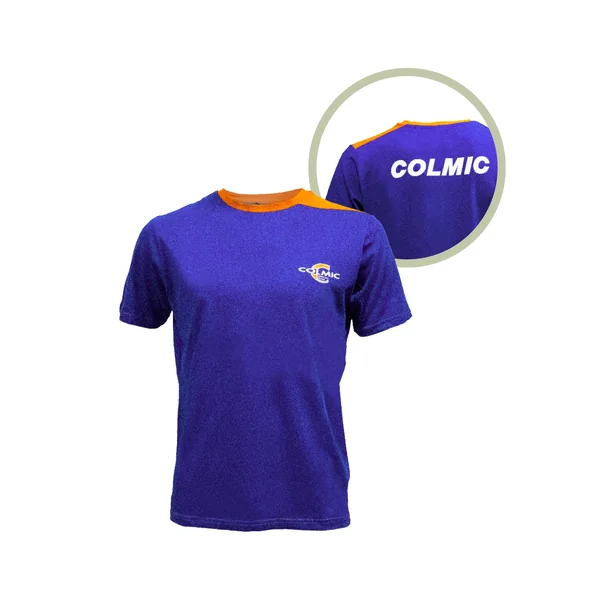 Colmic Camiseta: Azul/Naranja XXL