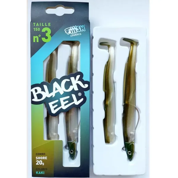 Combo Black Eel Fiiish 150mm 20g - Oro